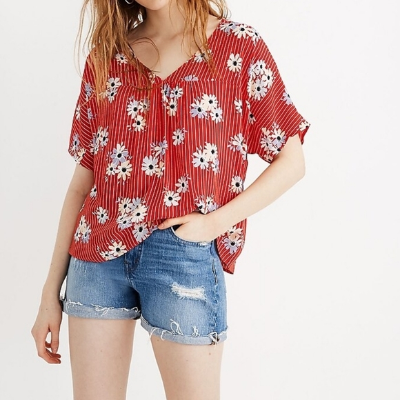 Madewell Rhyme Top in Daisy Society - Picture 2 of 5